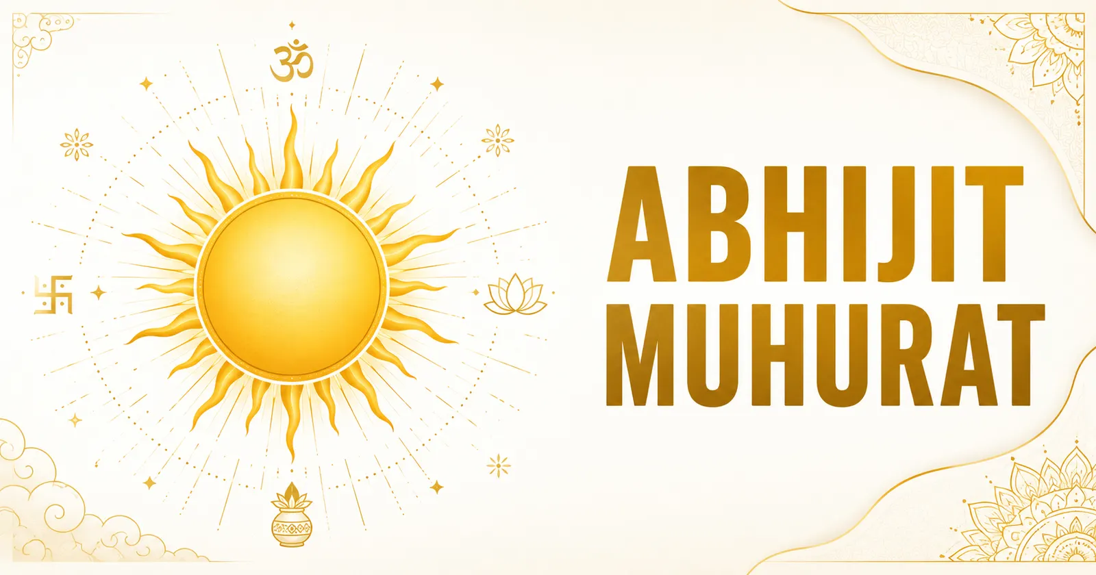 Midday sun representing the Abhijit Muhurat universal auspicious window in Vedic astrology