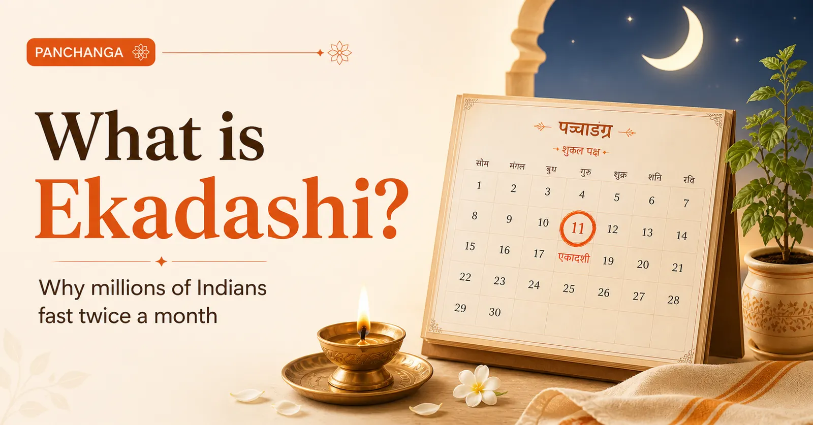 Ekadashi — the eleventh day of the lunar fortnight
